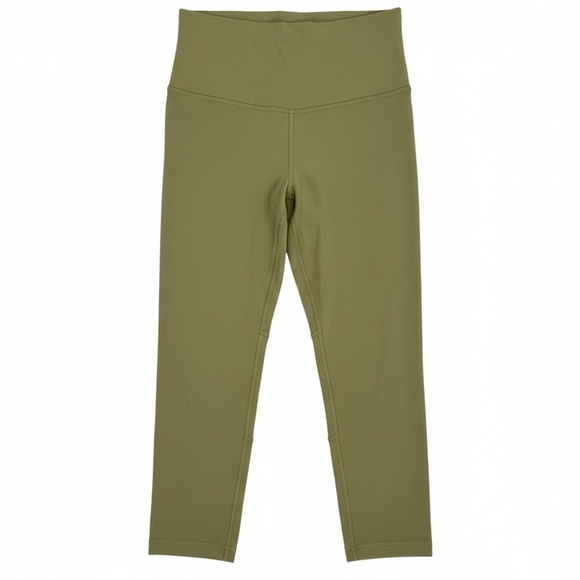lululemon athletica Pants - Lululemon Align High-Rise Crop 21" Bronze Green Size 6 EUC Nulu